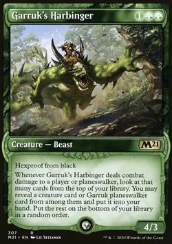 Magic the Gathering MTG Garruk's Harbinger (307) Core Set 2021 NM - Image 1
