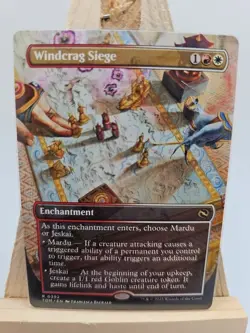MTG Windcrag Siege (Borderless) Tarkir: Dragonstorm 0392 Near Mint Condition - Image 1