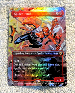 Spider-Punk 0207 Borderless Foil - Magic MTG Marvel's Spider-Man - Image 1