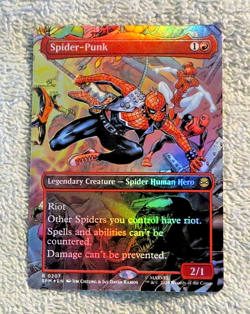 Spider-Punk 0207 Borderless Foil - Magic MTG Marvel's Spider-Man - Image 2