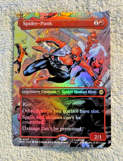 Spider-Punk 0207 Borderless Foil - Magic MTG Marvel's Spider-Man - Image 3