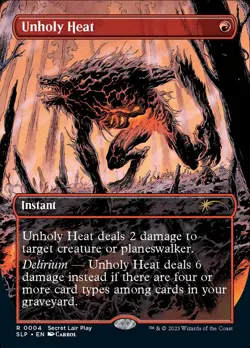 MTG Magic the Gathering Unholy Heat (4/7) Secret Lair Showdown NM - Image 1