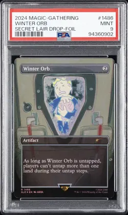 2024 MTG SECRET LAIR DROP FOIL #1486 WINTER ORB PSA 9 - Image 1
