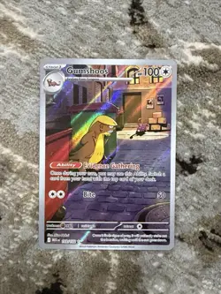 2025 Pokemon Mega Evolution Gumshoos Illustration Rare #153 - Image 1