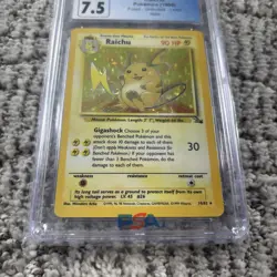 Ninetales, Raichu Lot of 2 Base Set Fossil WOTC Holo Near Mint Pokemon TCG CGC - Image 5