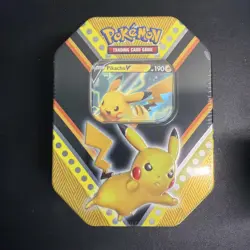 Nintendo Pokemon V Powers Tin Trading Card Game PikachuV - Pikachu Tin 820650807794 - Image 1