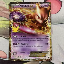 2021 Pokemon TCG Celebrations Mewtwo EX #54/99 Classic Collection Holo - Image 1