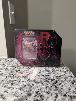 Pokemon Scarlet & Violet Destined Rivals Team Rocket Tin Mewtwo EX Tin Sealed - Image 1