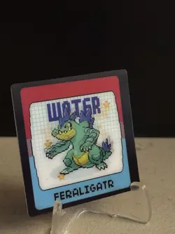Pokemon Eif origin Gameboy Lenticular (RARE) Shining Feraligatr #I1 - Image 2