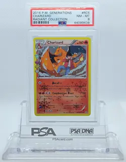 POKEMON GENERATIONS CHARIZARD #RC5 RADIANT COLLECTION HOLO PSA 8 NM-MT #44099438 - Image 1