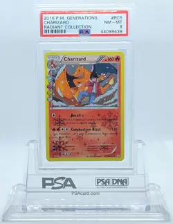 POKEMON GENERATIONS CHARIZARD #RC5 RADIANT COLLECTION HOLO PSA 8 NM-MT #44099438 - Image 2