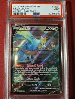 Zacian V Astral Radiance PSA 9 Full Art English 2022 Pokemon #TG21 - Image 4