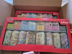 Costco Pokemon Prismatic Evolutions 8 Mini Tins 2 Pack - Image 1