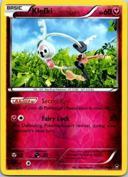 Pokemon TCG KLEFKI - Furious Fists 73/111 Reverse Holo Uncommon - LP - Image 1