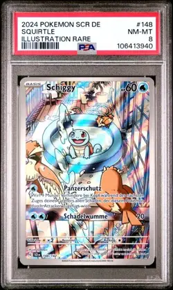 Pokemon Schiggy PSA8 Stellarkrone SCR 148 - Deutsch ILLUSTRATION RARE - Image 1