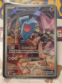Pokemon TCG - Team Rockets Wobbuffet - SVP 203 Black Star Promo Sealed w/divider - Image 2