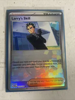 Pokemon Larry's Skill 115/131 Prismatic Evolutions Pokeball Textured Foil NM - Image 1