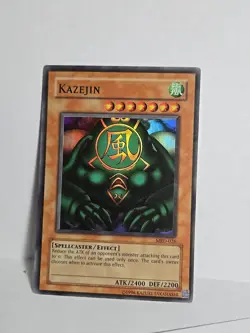 Yu-Gi-Oh! TCG Kazejin Metal Raiders MRD-E026 Unlimited Super Rare - Image 1