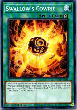 Swallow's Cowrie PHNI-EN088 Yu-Gi-Oh! Light Play 1st Edition - Image 1