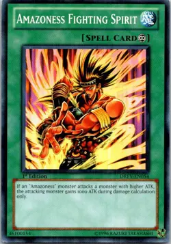 Amazoness Fighting Spirit DREV-EN054 Yu-Gi-Oh! Card Light Play 1st Edition - Image 1