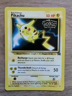 Pokemon Pikachu Black Star Promo 4 Card 1999 WOTC NM Condition - Image 1