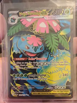 Pokemon TCG Mega Venusaur EX 155/132 Mega Evolution ENGLISH Pokemon Card NM - Image 1