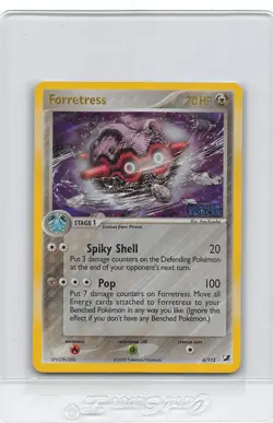 FORRETRESS 6/115 - STAMPED HOLO RARE - Unseen Forces - 2005 Pokemon Card - NM/M - Image 1