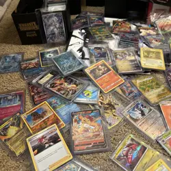 Used Pokemon Lot V As Seen Over 1K Cards Some Dents And Tears - Image 3