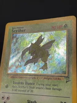 Scyther 17/130 Holo Rare WotC Card Pokemon Base Set 2 - Image 3