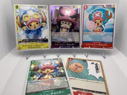 One Piece TCG Tony Tony Chopper Foil Reg Lot Of 5 Cards Japanese NM - Image 1