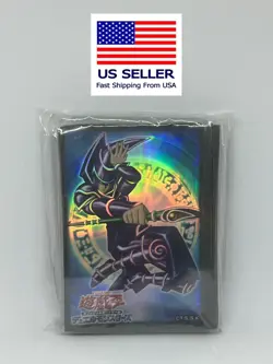 Yugioh Yu-Gi-Oh Card Protector Sleeve Dark Magician 55 sleeves USA Seller - Image 1