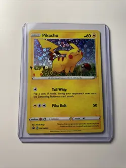 Pikachu 25th Anniversary Card SWSH039 Promo Pokemon TCG General Mills - Image 1