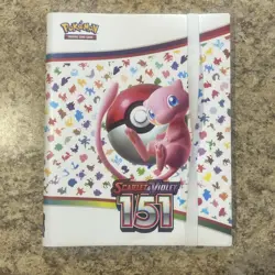 New Pokemon Tcg Card Game Scarlet And Violet 151 MEW BINDER ONLY Empty - Image 1