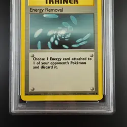 PSA 9 Energy Removal 92/102 Base Set 1999 Graded Pokemon Card - Image 3