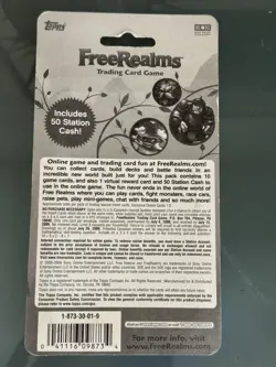 Topps 2009 Free Realms Trading Card Game Unopened Pack New Sealed - Image 2