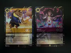 Disney Lorcana Fabled Beast and Belle Disneyland Promo Cards 2025 - Image 1