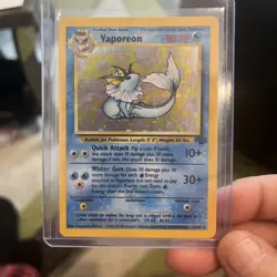 Pokemon TCG Vaporeon Holo Rare Card Jungle, 12/64 MINT CONDITION - Image 1