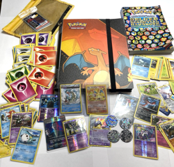 Pokemon Charizard binder collection 450+ cards coins halo rare, rev halo Modern - Image 1