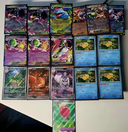 Pokemon Mega Evolution Card Lot 17 Cards Illustration Rare, Ex, promo Psyduck - Image 1