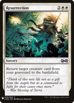 Resurrection 30 UMA PLST Komarck 209 WOTC 2018 Sorcery White Sorcery 2018 MTG - Image 1