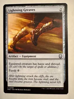 Lightning Greaves [Modern Horizons 3 Commander] Magic MTG - Image 1