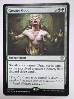 GREATER GOOD x1 mtg NM-M Commander Bloomburrow 1 Rare - Image 1