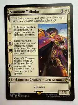 x1 Summon: Yojimbo R MTG Commander: Final Fantasy M/NM, English - Image 1