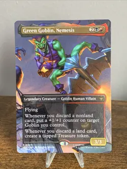NM Borderless Green Goblin, Nemesis, MTG, Marvel's Spider-Man, Magic, 23 - Image 1