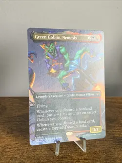 NM Borderless Green Goblin, Nemesis, MTG, Marvel's Spider-Man, Magic, 23 - Image 2