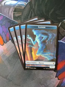 Illusion 006 Token x 4 | Zendikar Rising | % Off 2+* | NM | MTG - Image 1