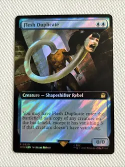 MTG {Flesh Duplicate} #950/1208 Doctor Who Surge Foil Rare NM/Unplayed Free Ship - Image 1