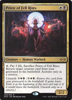 Priest of Fell Rites Modern Horizons 2 Regular - Image 1