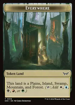 Everywhere Token Light Play, English Magic the Gathering MTG Duskmourn: House of - Image 1