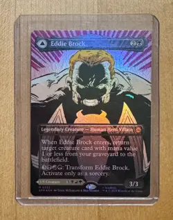 Eddie Brock (0224) (Borderless) Marvel's Spider-Man Foil Magic The Gathering - Image 1